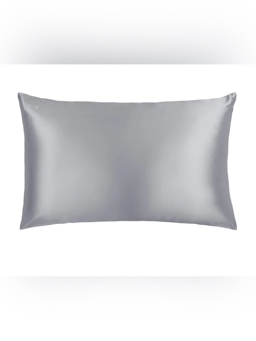 Blissy silver queen sized pillowcase- brand new